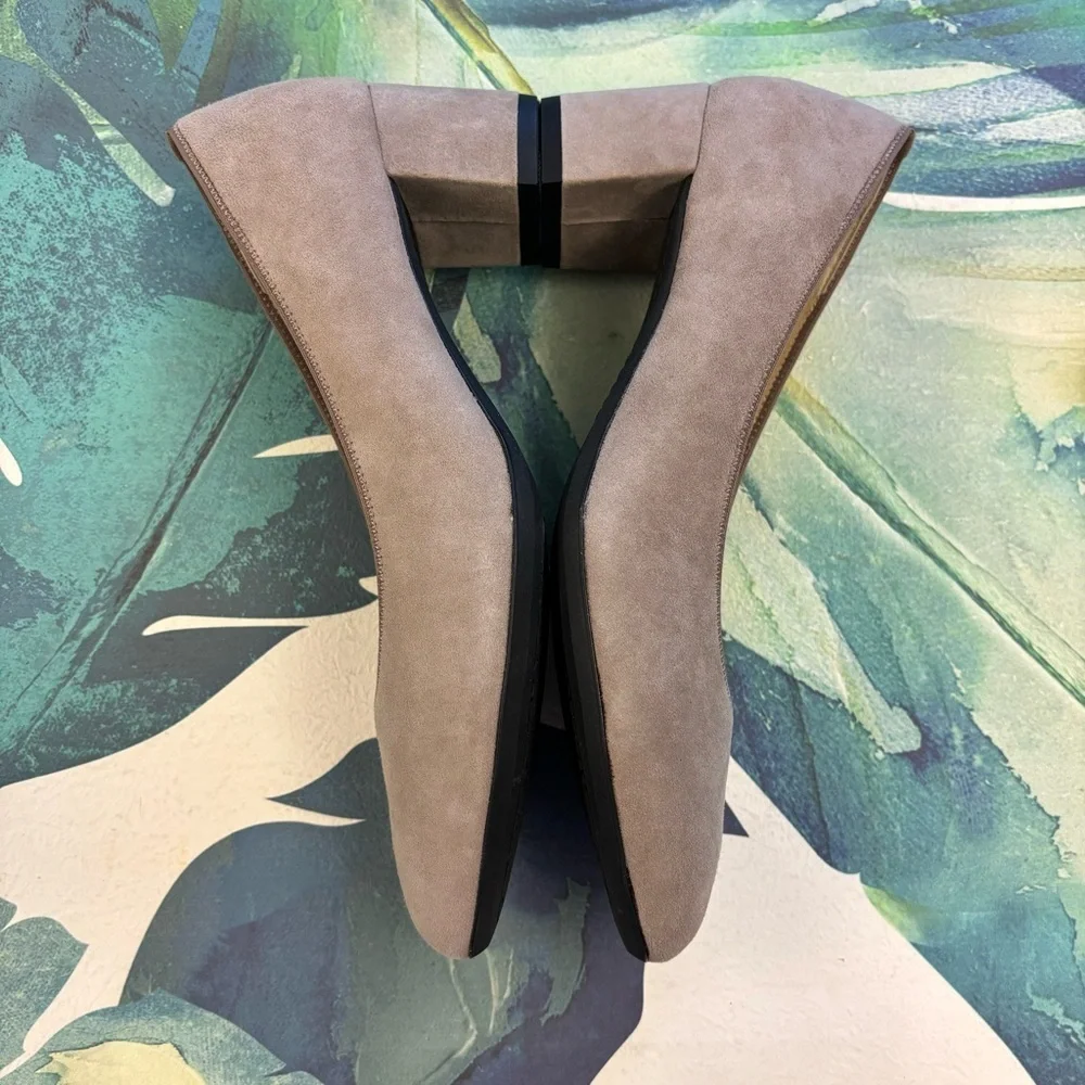 NEW ARA Kendall Suede Pump Tan Size 8 Heels Comfort Shoe